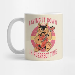 Laying it Down in Purr-fect Time Mug